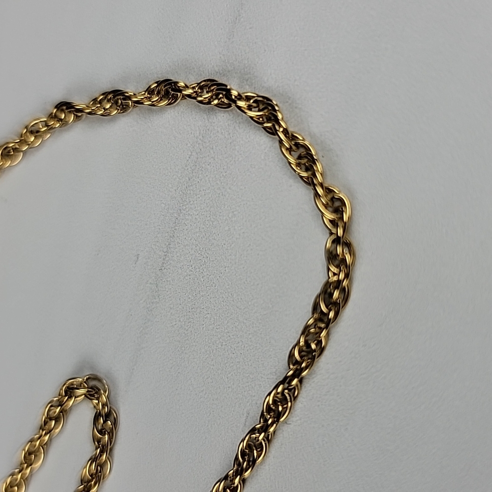 Vintage Avon gold-tone rope necklace